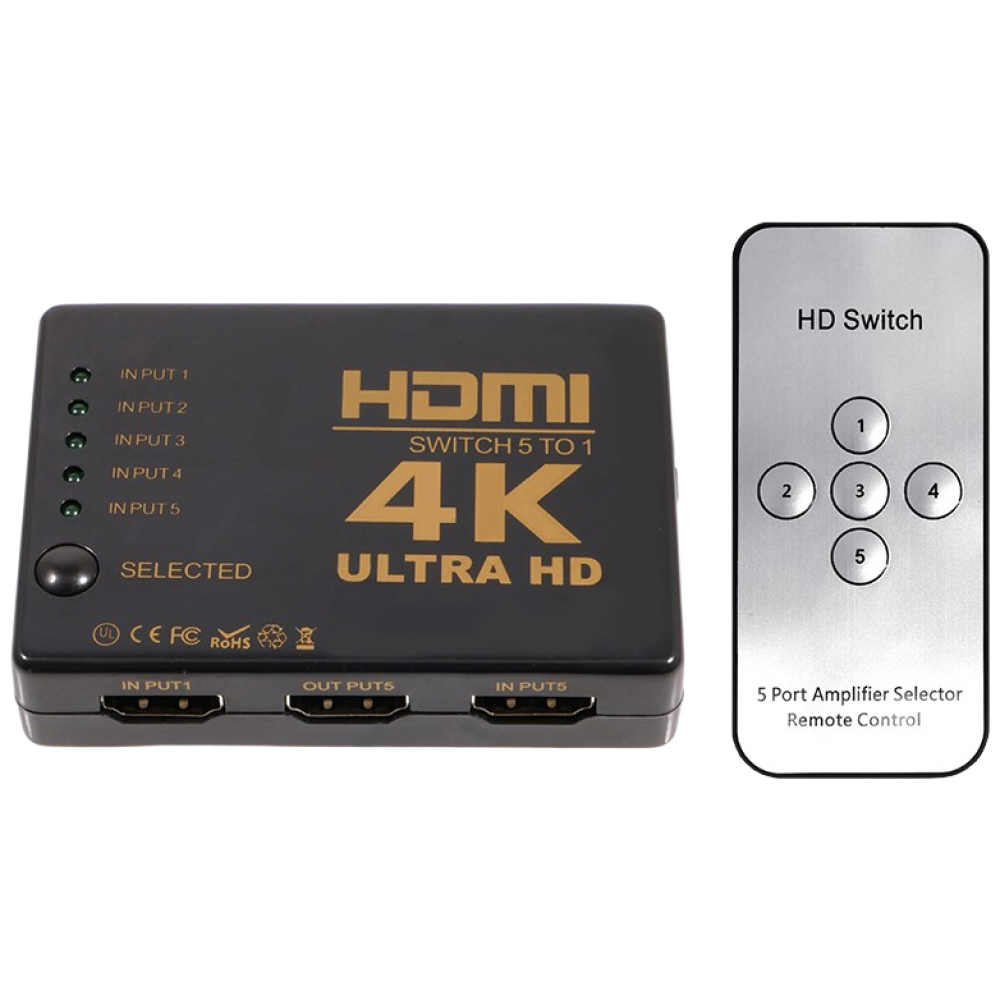 NEXT-3405SW4K/UHD지원 5:1 미니 HDMI선택기, 단일상품, 1개 15,000원