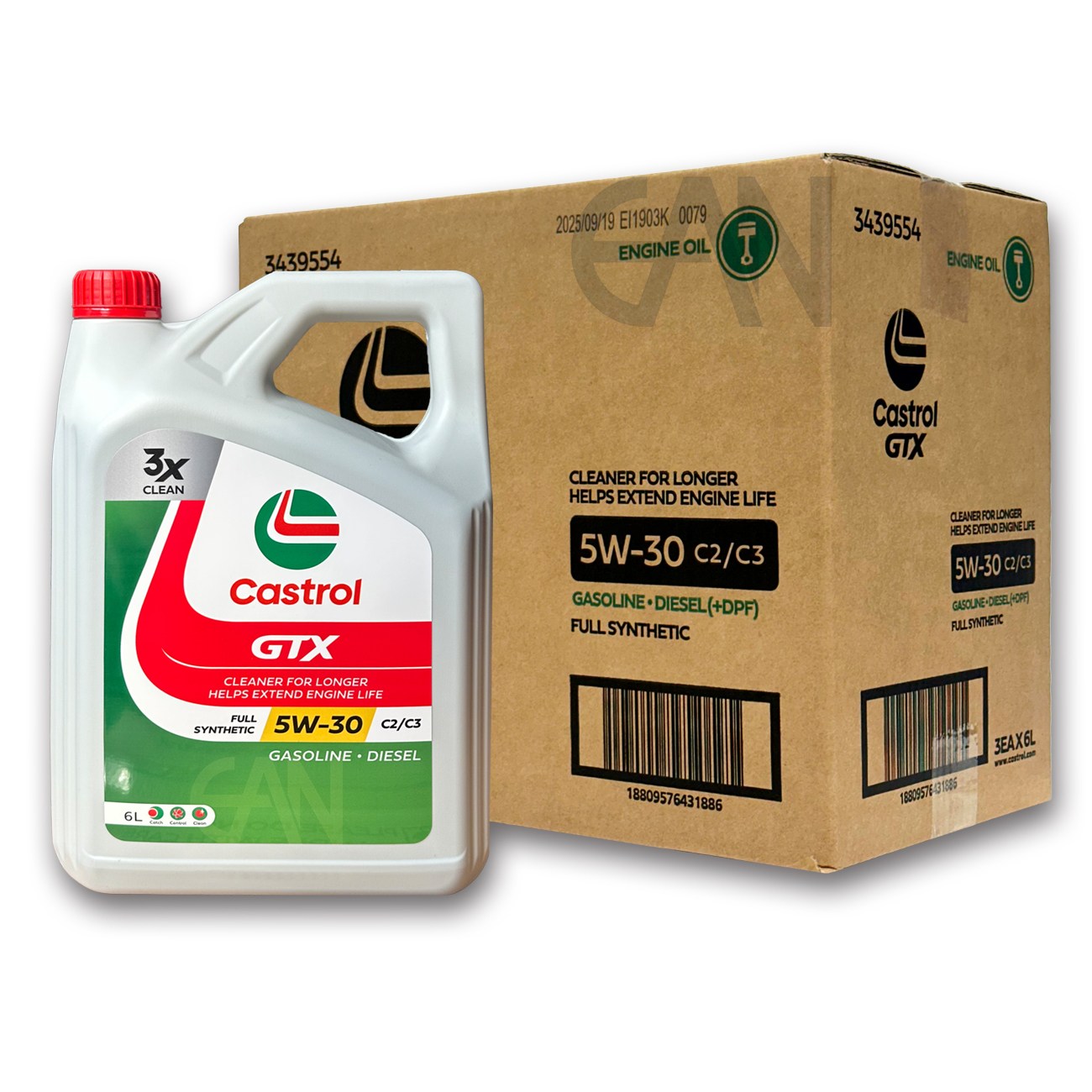 CASTROL 캐스트롤 GTX 5W30 C2C3 6L 겸용 엔진오일 24,670원