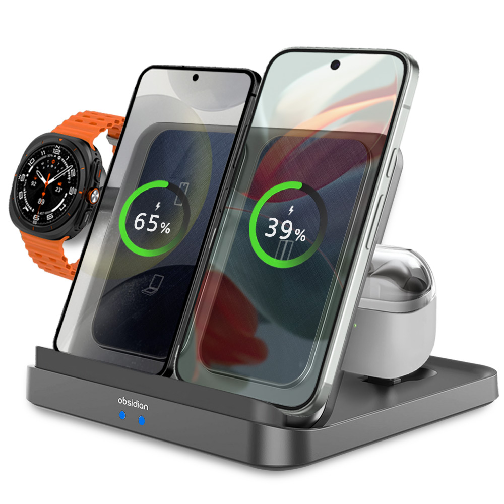 옵시디언 멀티 핸드폰 고속 무선충전 거치대 갤럭시 워치 버즈 S26 S24 Z폴드7 Z플립7 노트 CT-WS23S 34,900원