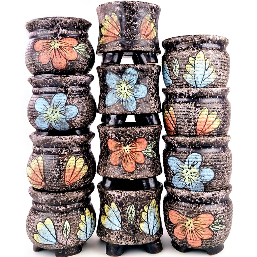 무배 행복한꽃그릇 까미분홍12종세트 중형 다육이화분 분갈이흙, 12개, 까미분홍 38,500원