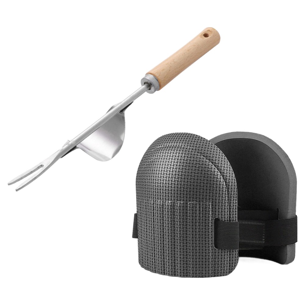 모나코올리브 정원 텃밭가꾸기 작업용 푹신푹신 무릎보호대 쿠션 2p + 뿌리박멸호미 세트 8,900원