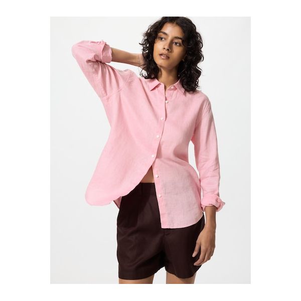 유니클로 프리미엄 남녀공용 베이직 리넨 셔츠 66,460원