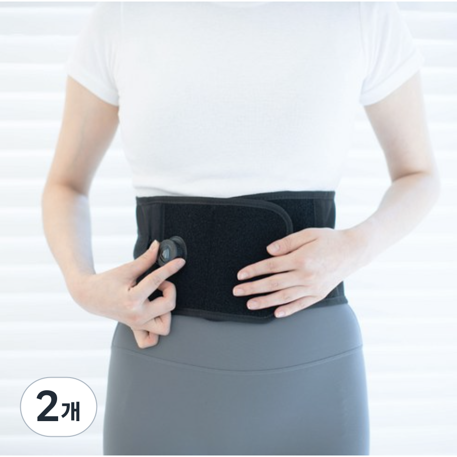 [더블서포터] 2개이상 구매시할인 다이얼 허리보호대 얇은 허리복대 복압벨트 허리지지대 허리밴드, 2개 178,000원