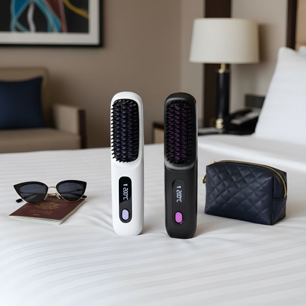 무선 집게 꼬리빗 여행 매직 휴대용 헤어빗 브러쉬 풀세트 곱슬머리 고데기 헤어 빗고데기 파우치포함 19,700원