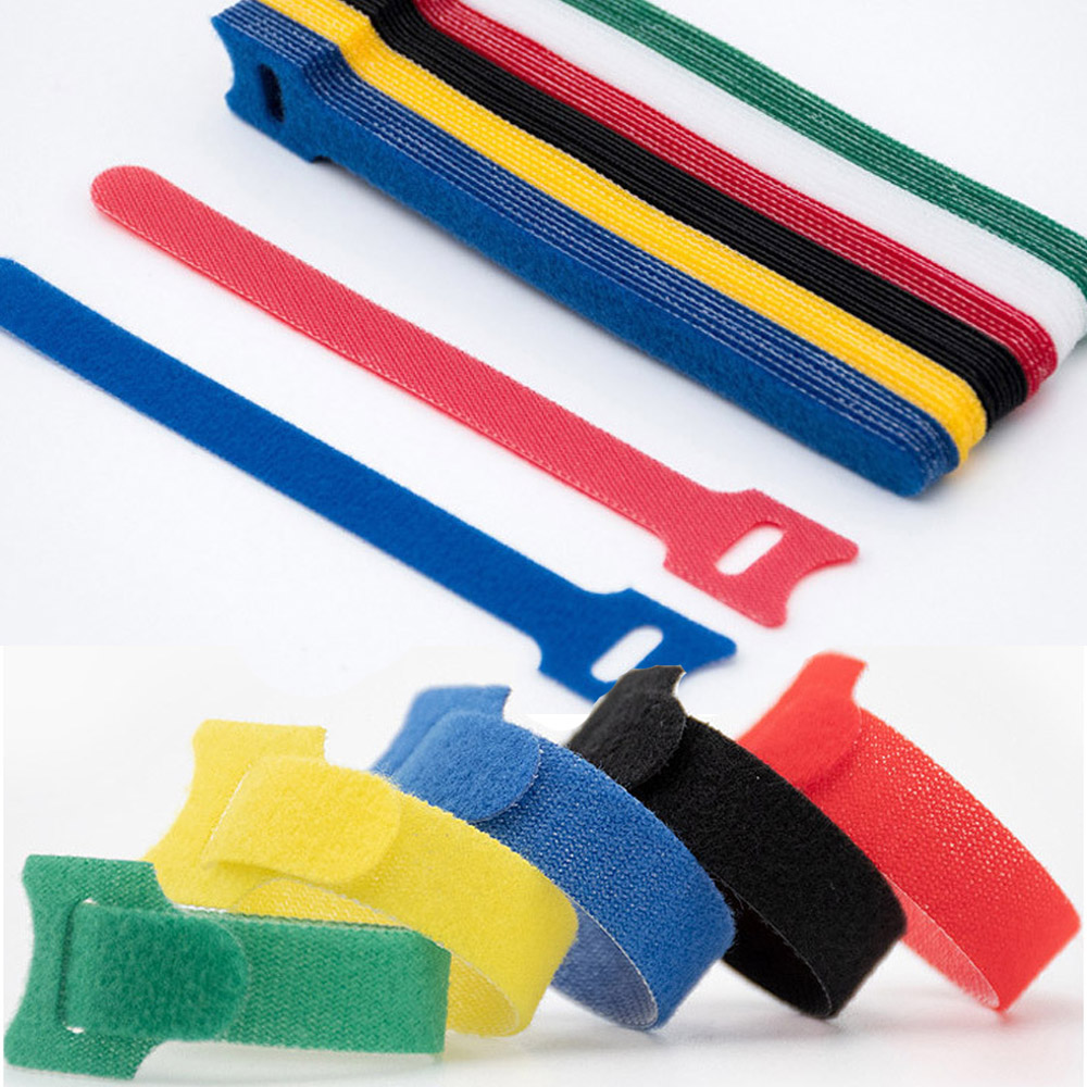 세이프티 벨크로 전선정리 케이블 타이 100개세트 5개컬러혼합 6,800원