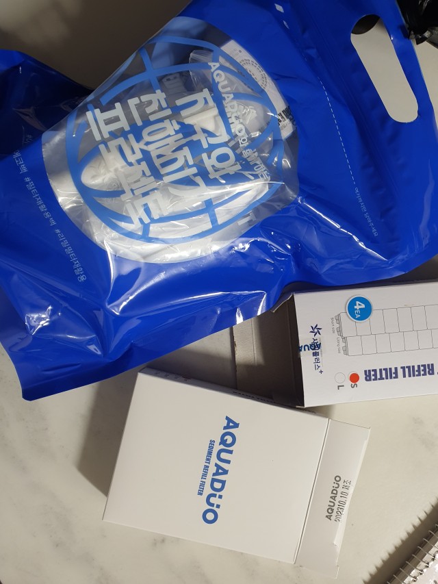 아쿠아듀오 세면대 수전 360도 회전 아기 비데 워터탭 리필필터 9ea 14,000원