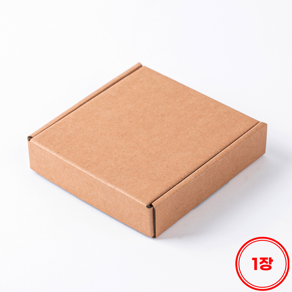[국내제작] 미니 크래프트 선물상자 작은 C형 포장박스 11.5x11.5x3, 1장, 브라운 350원