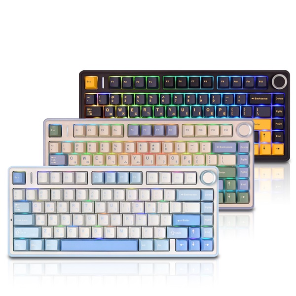 AULA F75 유무선 기계식 블랙 한글 (황축V3) 키보드-유선키보드 61,600원