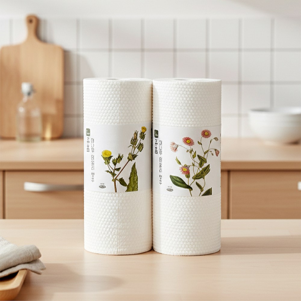 휴홈 일회용 대나무 행주, 12개, 60개 54,600원