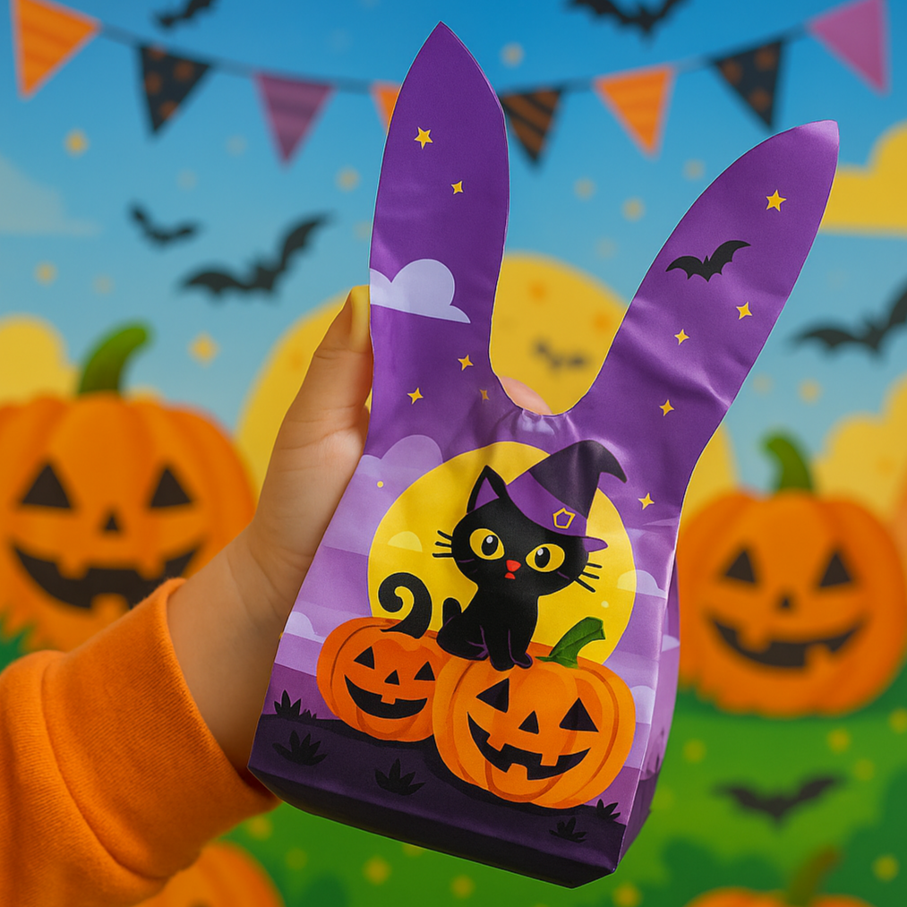 쯔니마켓 할로윈구디백 만들기 포장봉투, 50개, 호박고양이 12,000원