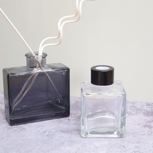 디퓨저용기 - 사각 모던 투명 ( 100ml ), [ 골드캡 (+속캡포함) ], 1개 990원