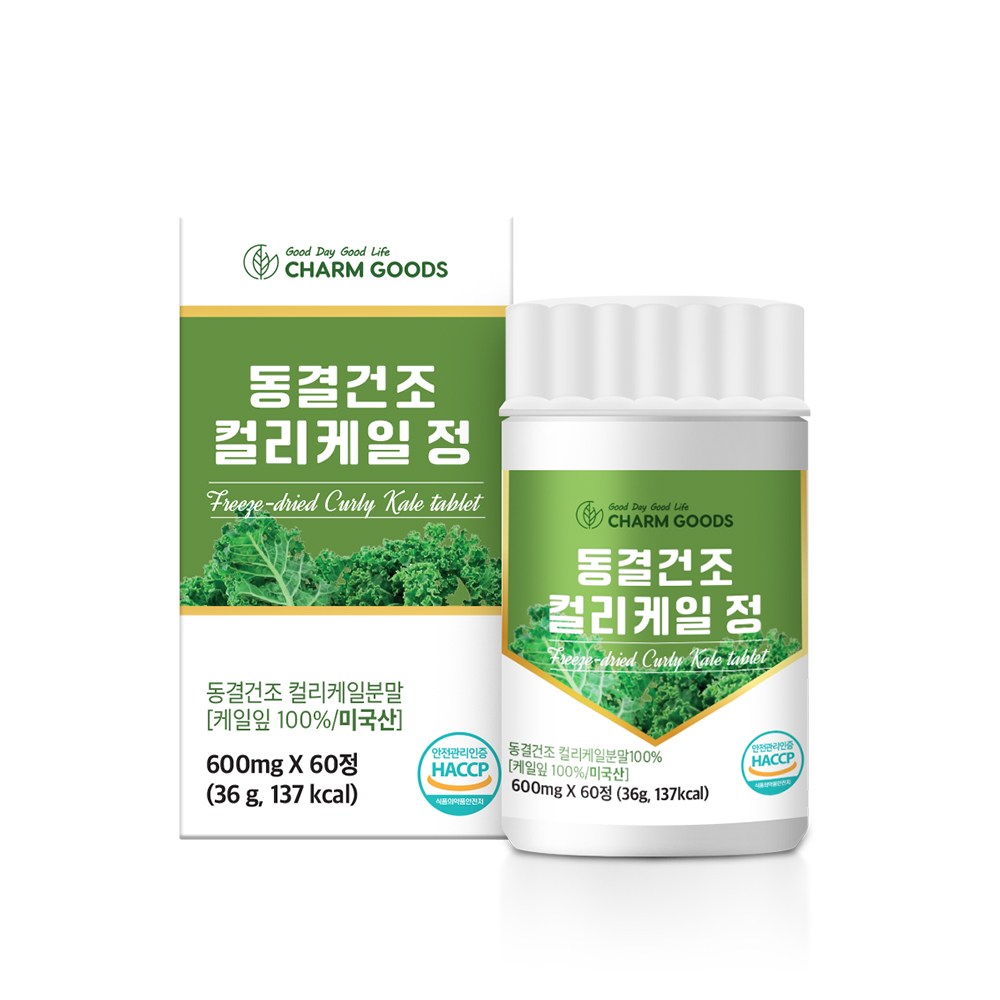컬리케일 동결건조 정 곱슬케일 식약처인증 HACCP, 6개, 60정 49,880원