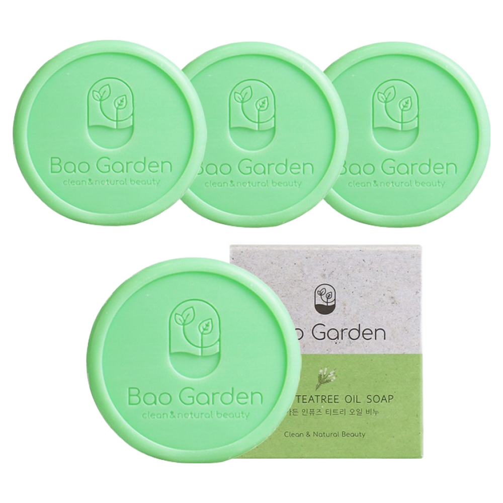 바오가든 인퓨즈 티트리 오일 세안 비누, 100g, 4개입 16,300원