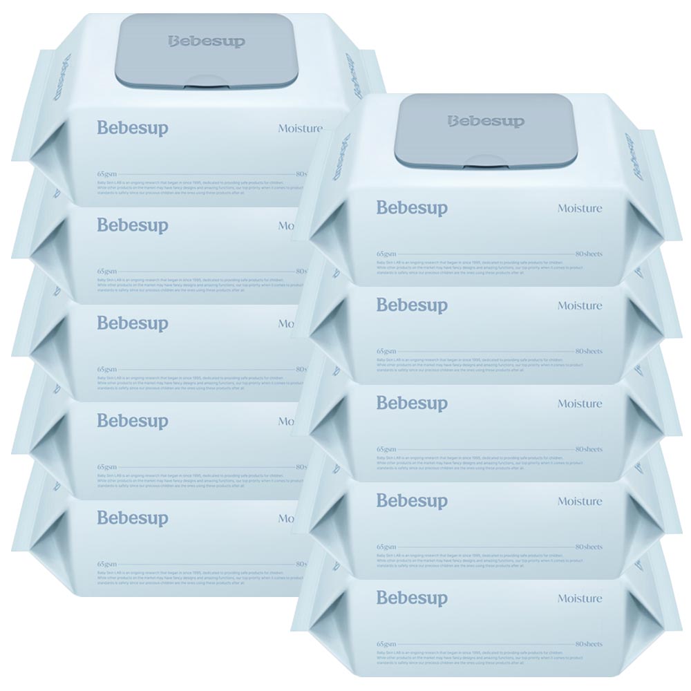 베베숲 모이스처 80매 캡형 물티슈 x10개 19,500원