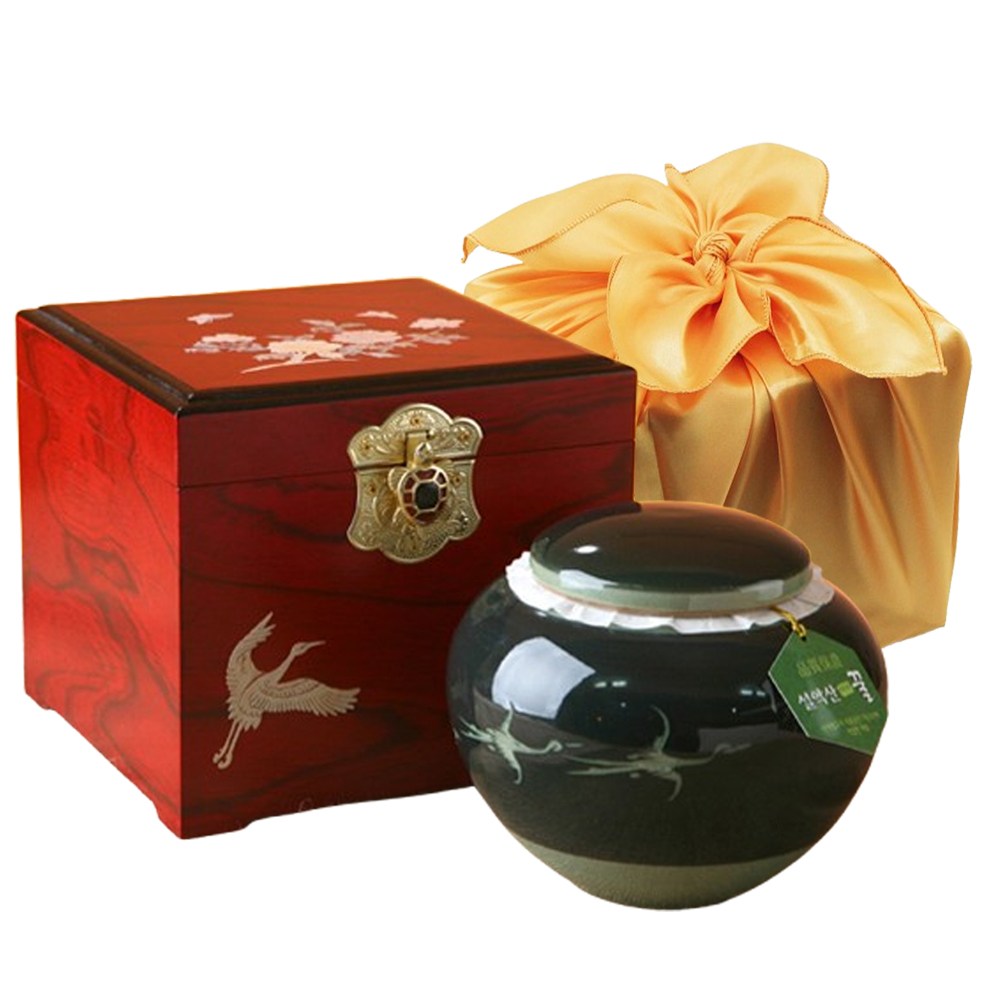 [꽃꿀100%] 도자기꿀 10호 밤꿀 2.4kg /흑자운학+4각고가구, 1개, 2.4kg 145,000원