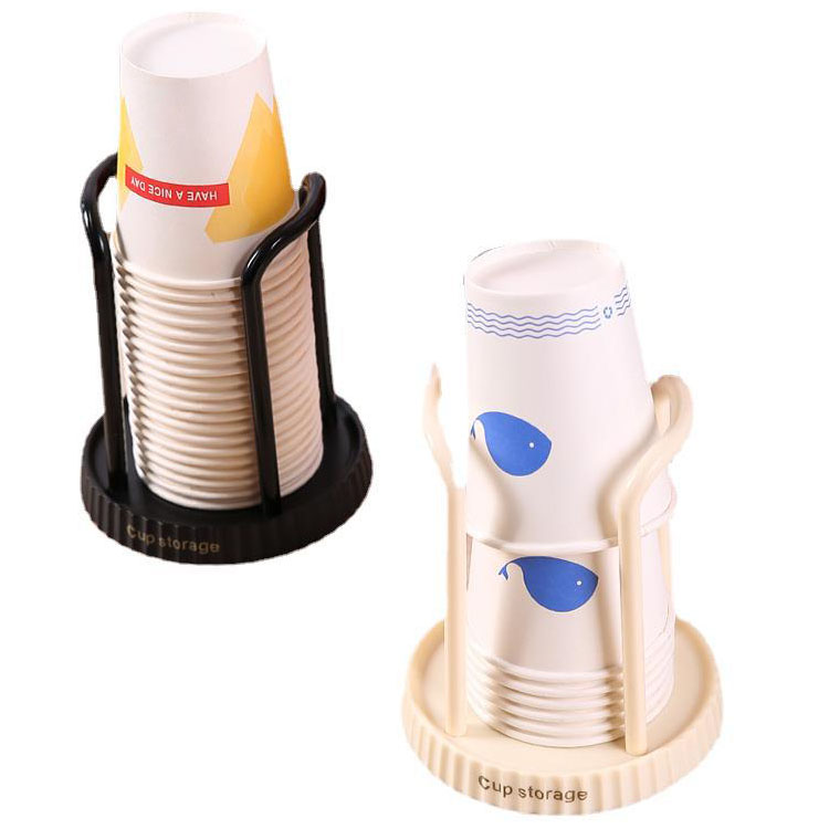 종이컵 홀더 매장 카페 테이블 스탠드형 종이컵 보관함, 1개, 아이보리 4,700원