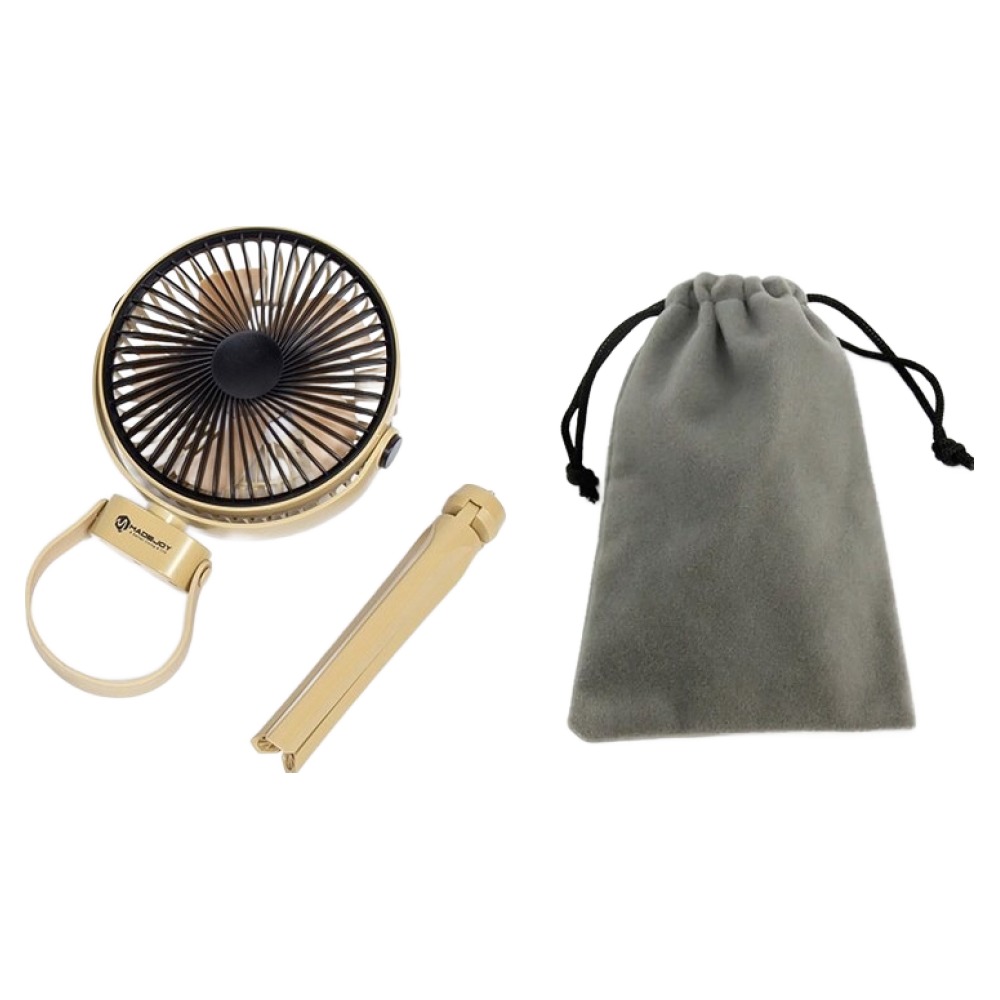 메이드조이 무선 미니 탁상 캠핑용 LED 선풍기 + 전용 파우치 세트, TRP-5200, 단일색상 33,100원