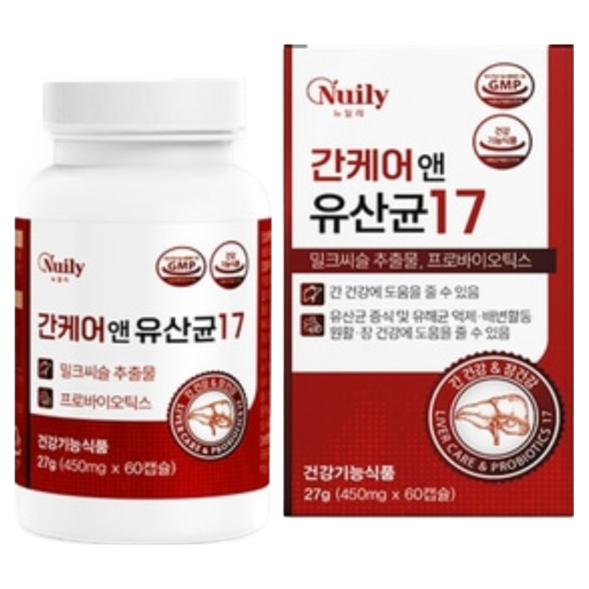 간건강 장건강 동시관리 간케어앤유산균17 3통 6개월분 밀크씨슬 실리마린130mg 1억 12종혼합유산균 프로바이오틱스 비타민B 4종, 1세트, 180회분 66,000원