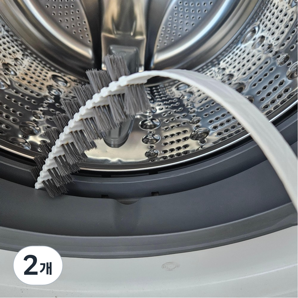 이븐스 구석구석 에어컨 세탁기 틈새 청소솔 브러쉬, 2개, 화이트/그레이 10,900원