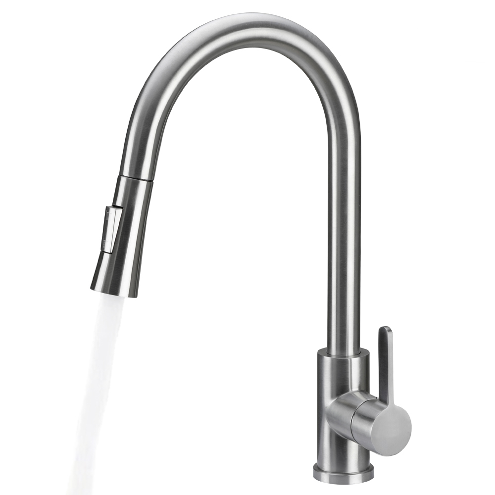 하츠 니켈 무광 거위목 주방수전 싱크대수전 싱크대 주방 수도꼭지 교체 68,000원