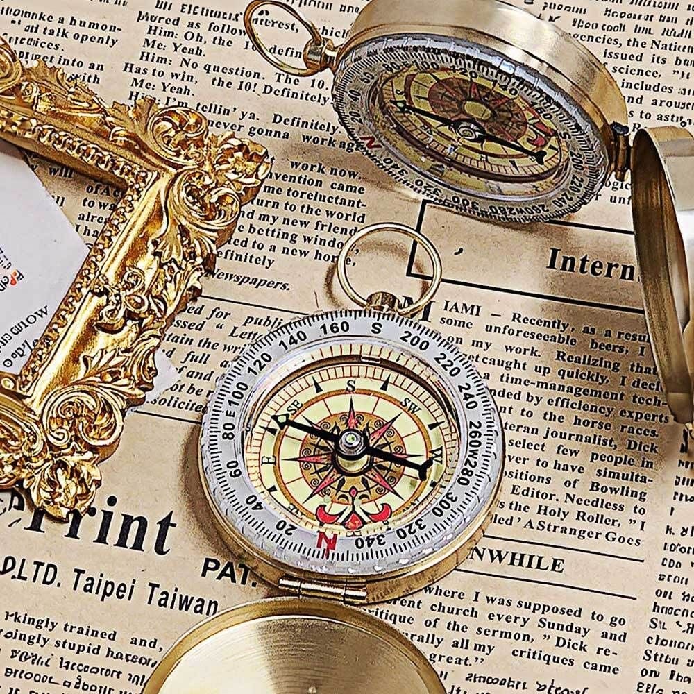 야광 금장 나침반 디자인 아웃도어 황동 고급 캠핑 등산 방수 휴대 금속 야외활동 아웃도어 디자인 dew+75499rP 14,540원