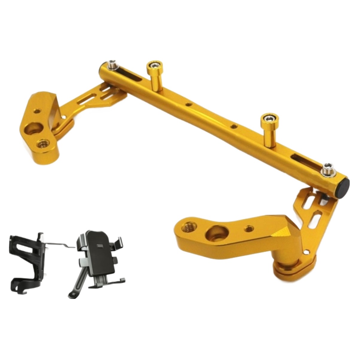 [컵홀더, 핸드폰거치대 사은품 증정] 오토바이 범용 고급 핸들바 크로스바 봉지걸이바 nmax, pcx, 1개 25,000원