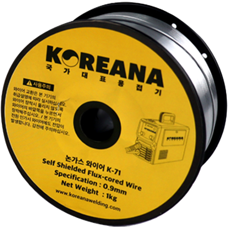 코리아나 K-71 철용 논가스 와이어 0.9mm 1kg 용접부품 와이어용접, K-71, 1개 9,500원