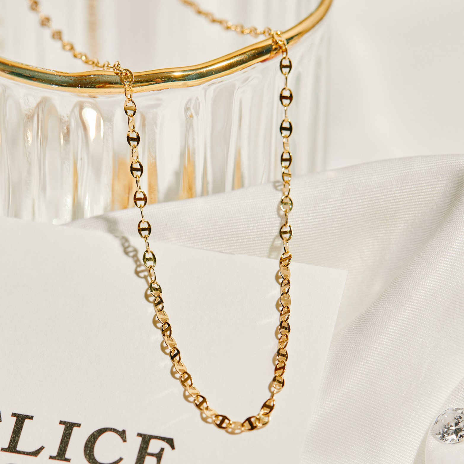 펠리체골드 14K 마드모아 목걸이(+쇼핑백증정) 선물추천 부모님선물 기념일 우정목걸이 여성 데일리 체인 선물 사다리 샹달 569,830원