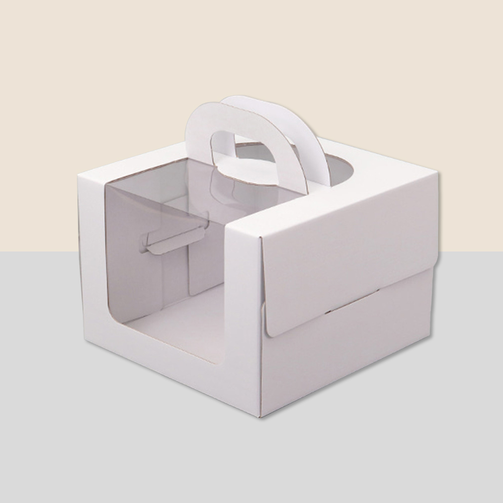 [대량할인] 아임팩킹 네이키드 사각 케이크 박스 2호_화이트(170mm(h)), 화이트, 50개 72,000원