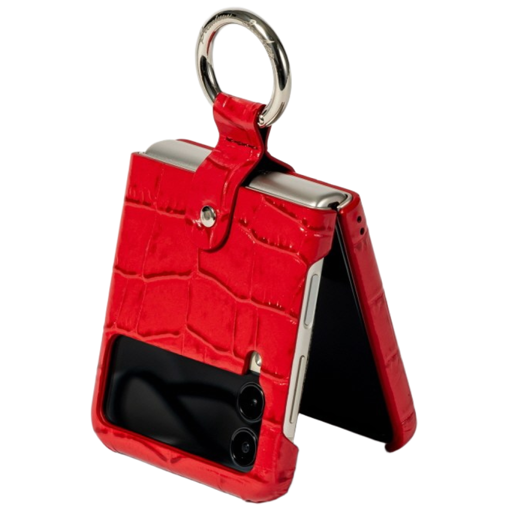 본아띠 갤럭시 Z플립4 (F721N) 링머서 악어 고리 링 스탠딩 거치 천연소가죽 핸드폰케이스 44,500원