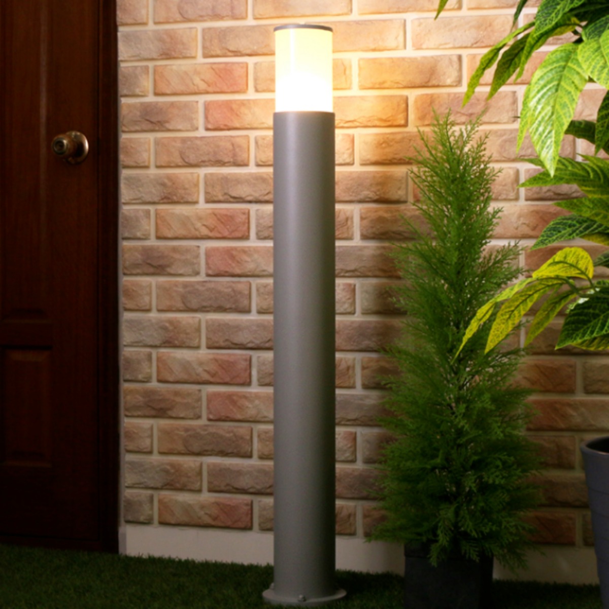 전기정원등 LED 국산 원형 잔디등 가로등 열주등 외등, 그레이 109,000원