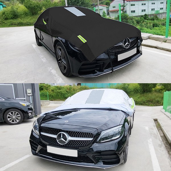 메이빈 자동차커버 햇빛가리개 성에덮개 기모원단 하프커버 53,000원