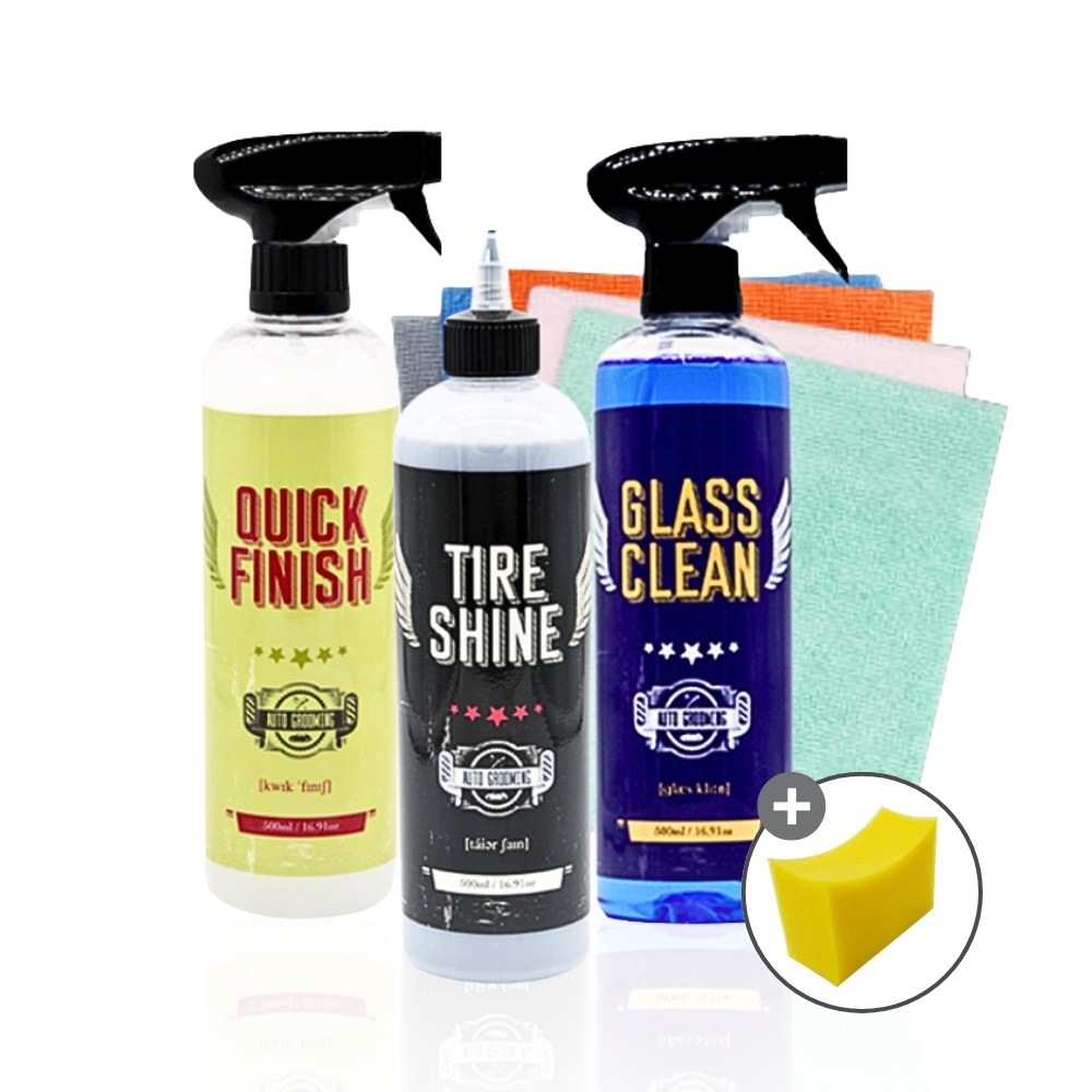 오토그루밍 노터치 세차 3분 매직 세트 유리 세정제 타이어 광택제 다용도 물왁스 자동세차 27,860원