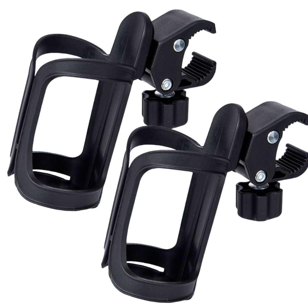 제이롭 대용량 3세대 컵홀더 멀티호환 유모차 개모차 오토바이 자전거, 제이롭 퓨어블랙, 2개, 현재가 12,800원