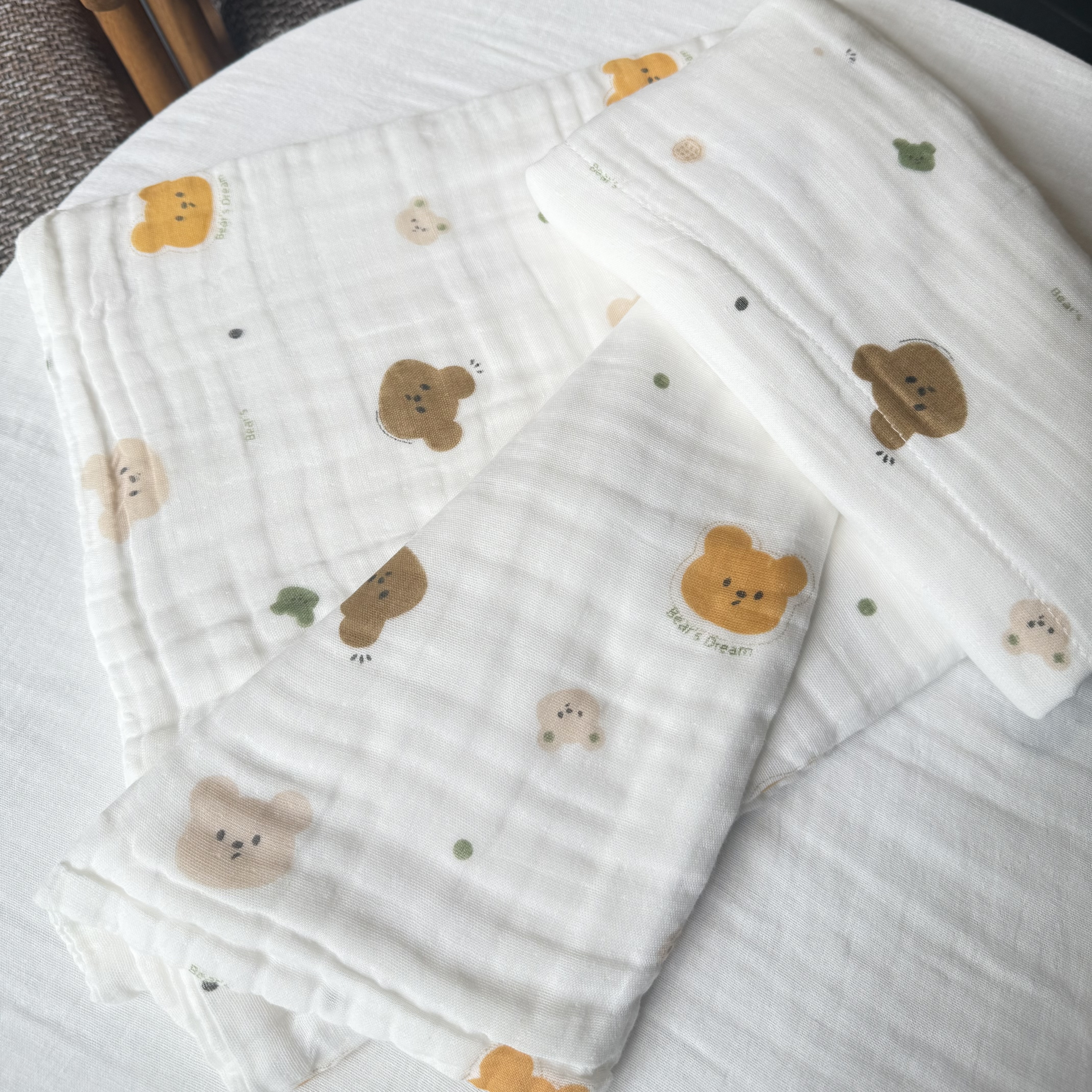 스파지오엘베이비 6중 유아용 거즈 블랭킷, 아기곰 14,150원