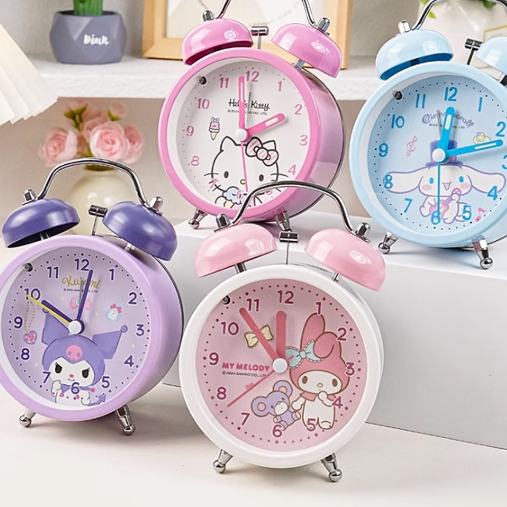 산리오 자명종 시계 미니S 시나모롤 마이멜로디 헬로키티 쿠로미 탁상 알람시계 13,900원