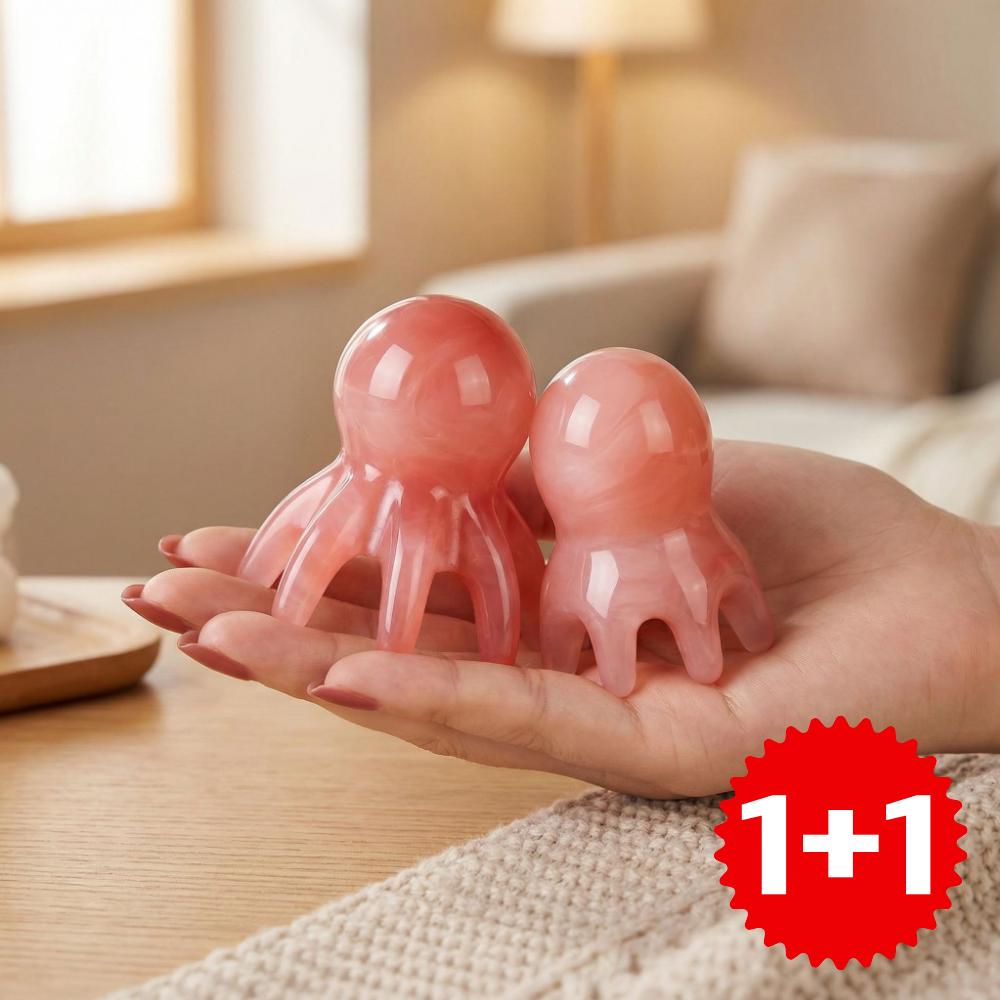 온담 휴대용 문어 두피 괄사 마사지기 1+1 8,400원