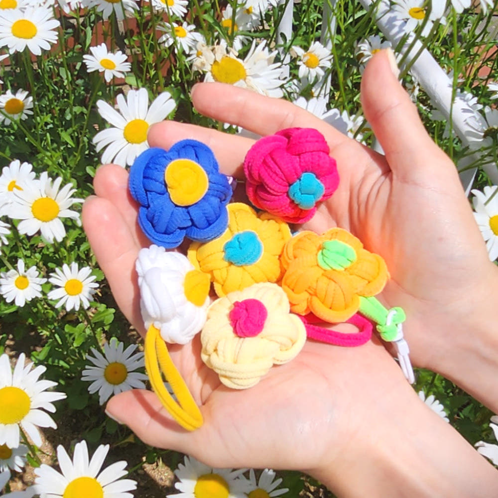 양말목 공예 꽃 키링 만들기 6종 1세트 환경 교육 DIY 키트, 1개 11,950원