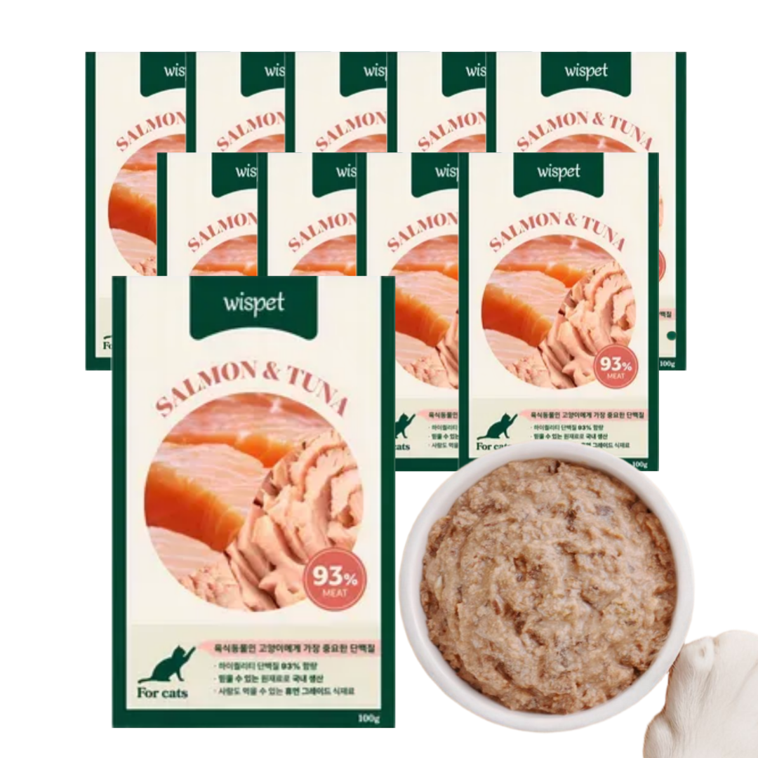 [와즈펫] 고양이 프리미엄 습식사료_생육 93%(기호성/소화) 자연그대로 수분 70%(촉촉한 식감) 필수영양제(피모/면역강화) 43,700원
