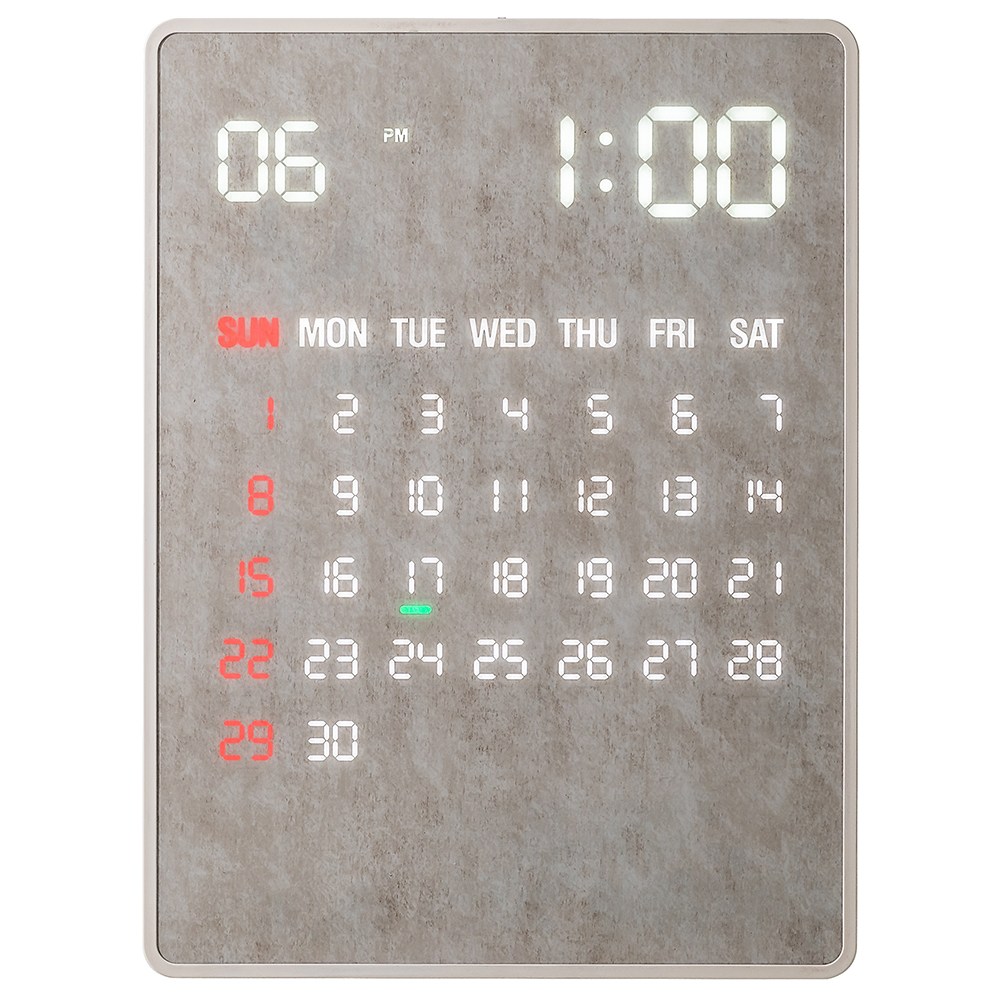 국산 루나리스 GPS수신 LED 벽시계 디지털 전자달력 인테리어 무소음 벽걸이시계 리멤버 398,000원