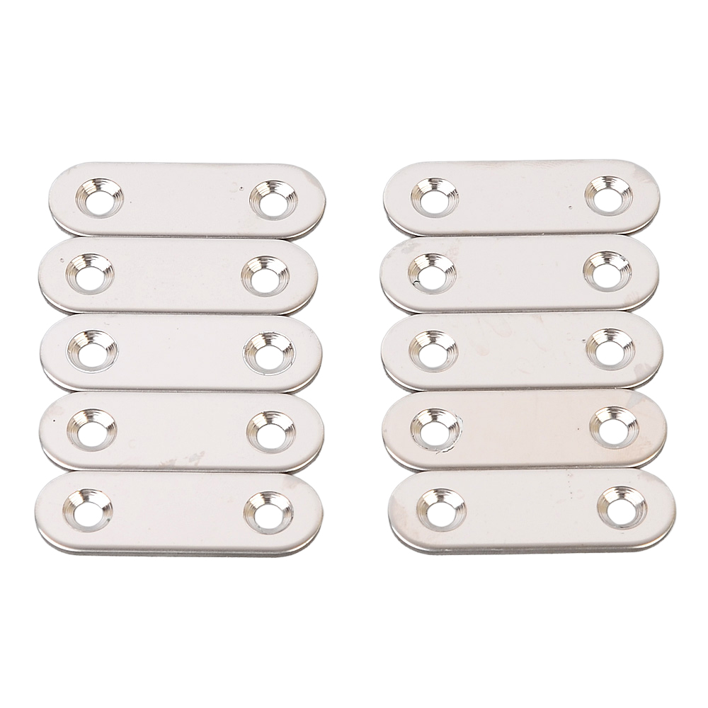 골든트리 스테인리스 일자형 평철 46mm 10개입 1세트 연결철물 경첩 브라켓 5,500원