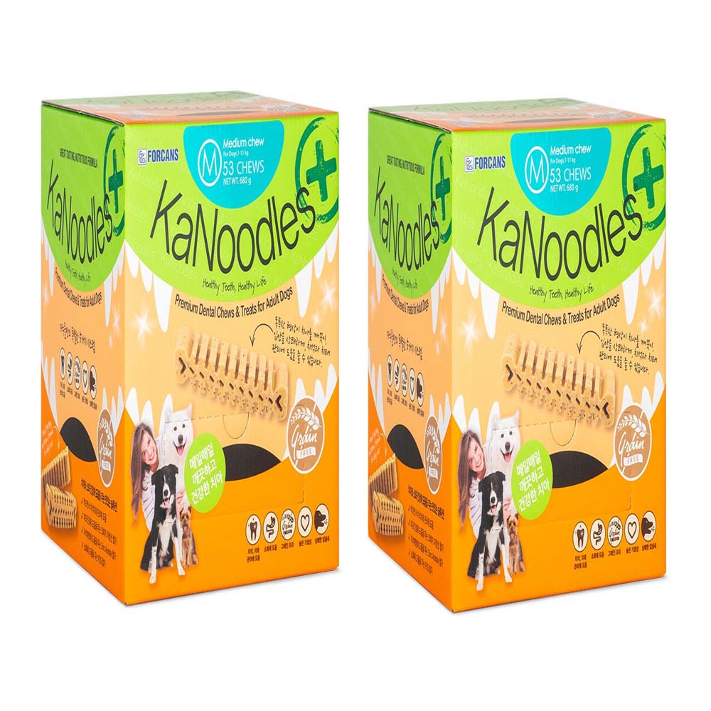 [포켄스] 강아지 덴탈껌 카누들 필로팩 M 680g 53p 2개세트 53,900원