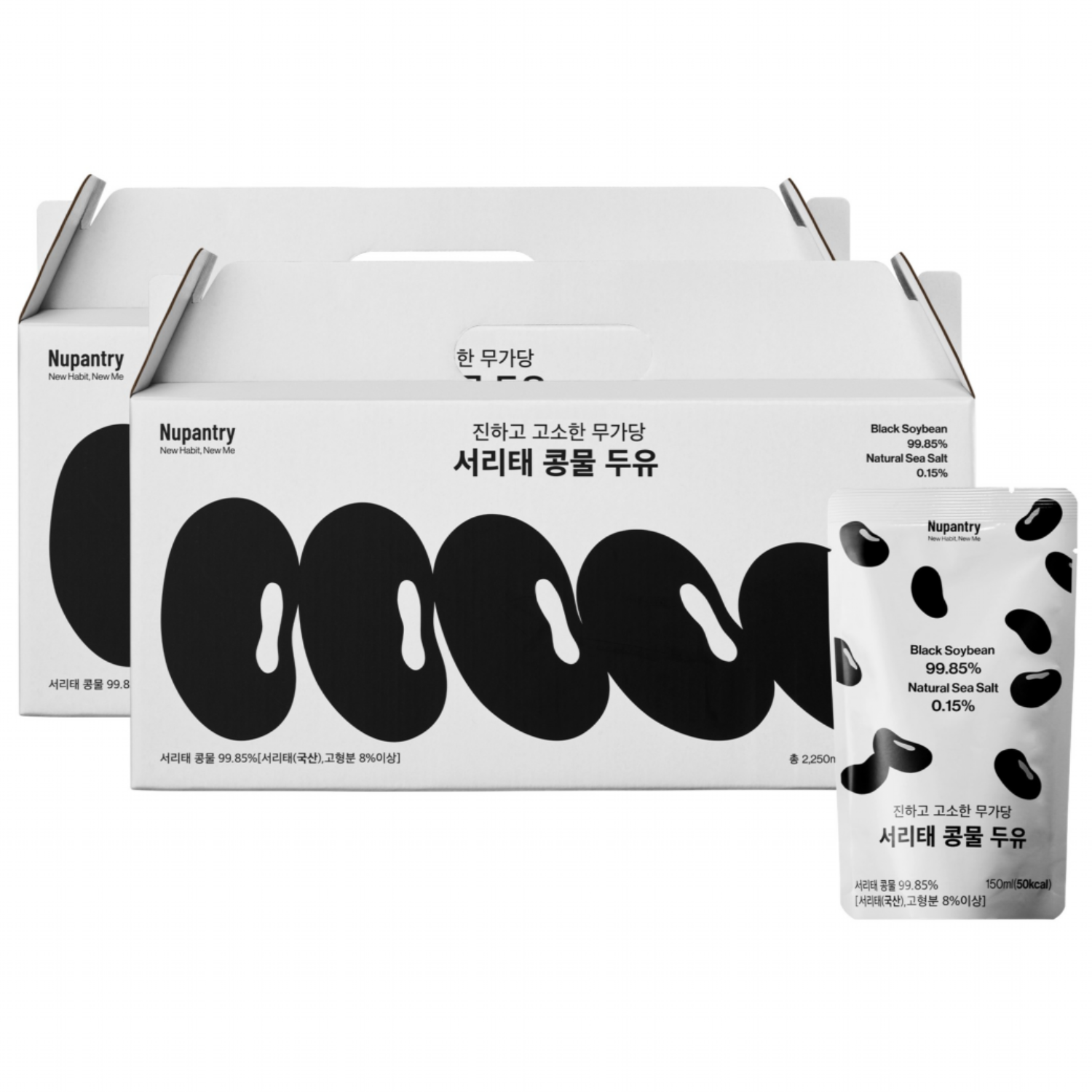 누팬트리 서리태 콩물두유 무가당 무첨가 검은콩 15팩 56,230원
