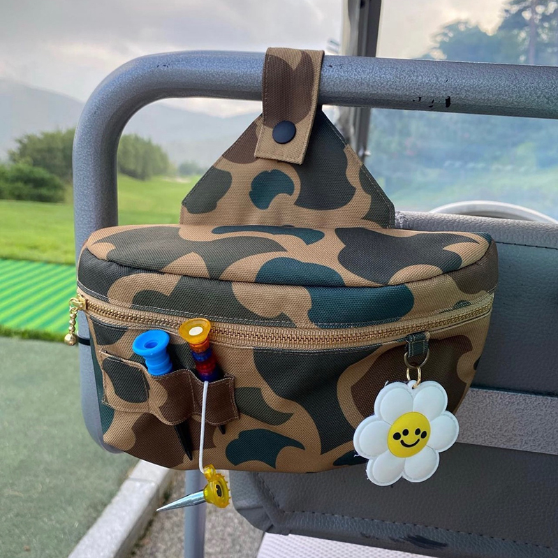 골프 카트 파우치 밀리터리 카트걸이형 소지품 가방 볼 파우치, 1개, 카모 27,950원