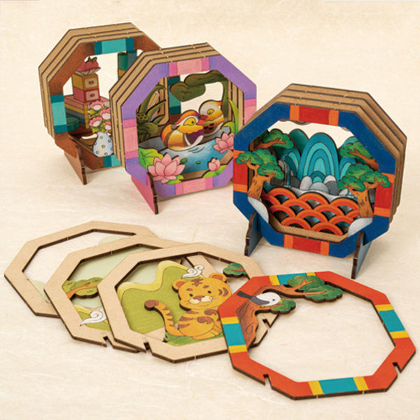 우드 시어터(극장) 민화 팬시우드 / 어린이 DIY, 원앙도 2,300원