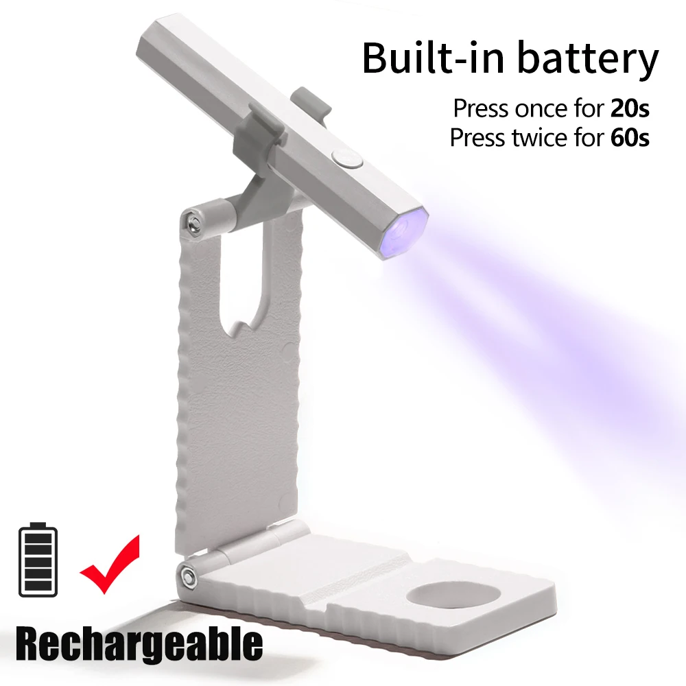 YIKOOLIN 젤 네일 용 미니 UV 광 경화 네일 램프 젤 폴란드어 매니큐어 용 LED 네일 램프 빠른 경화 용 USB 13,000원