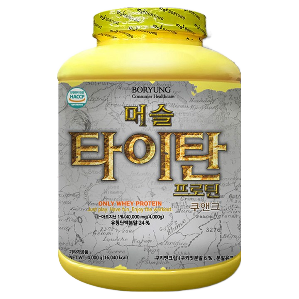 보령헤비매스 머슬타이탄 프로틴 쿠앤크 4kg- 쉐이커 증정/ 헬스 보충제 단백질 쉐이크 140,000원