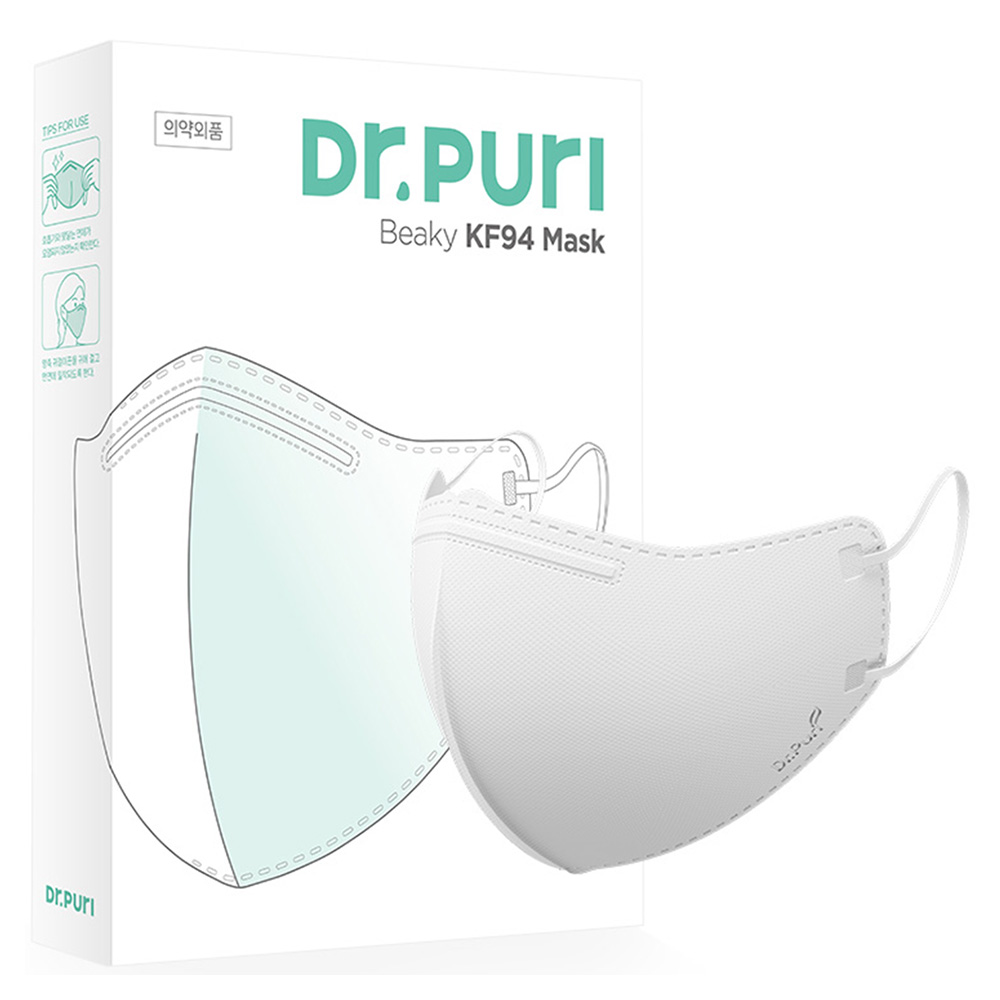 닥터퓨리 비키 황사방역마스크 KF94 중형, 10개입, 1개, 화이트 8,940원
