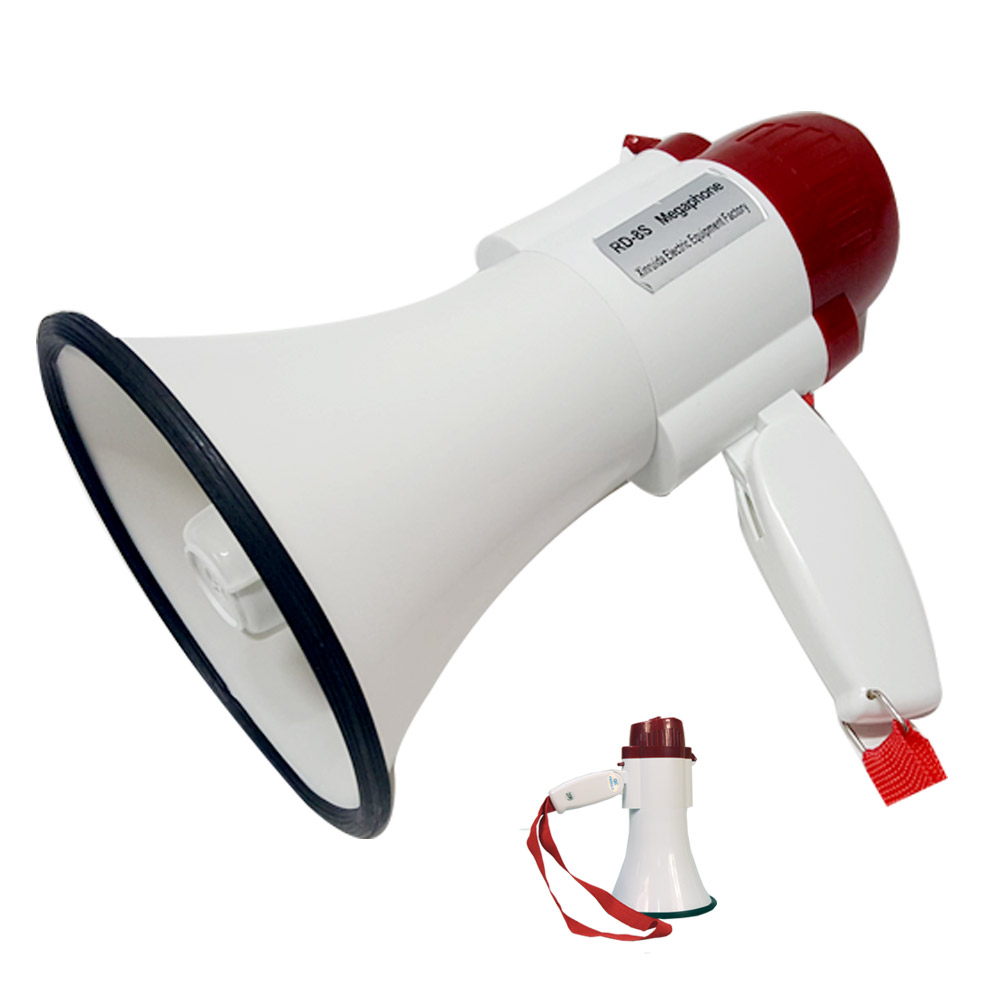 중형메가폰 고성능(확/성/기) 녹음 행사용-싸이렌소리/건전지포함, 1개, 흰색, 중형메가폰 16,000원