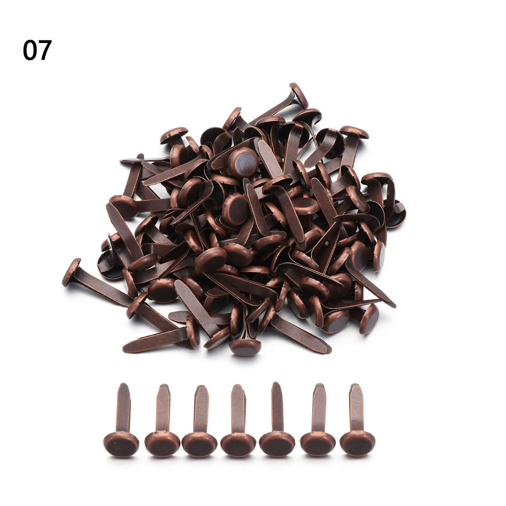 100Pcs 빈티지 금속 도금 미니 Brads Splitpin 스파이크 꾸밈 걸쇠 종이 패스너 앨범 Scrapbooking 수제 공예 6,200원
